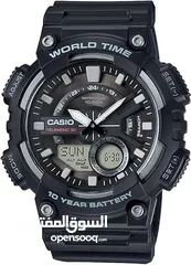  1 ساعة كاسيو اصليه جديده عقارب ودجتال Casio Men's AEQ110W-1AV Heavy Duty Analog-Digital