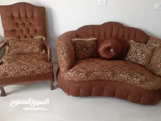  4 بسعر مغري طقم كنب خشب سويد  ثقيل جدا