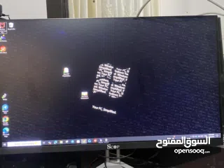  1 كمبيوتر + شاشة للبيع