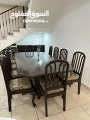 6 Wooden dinning set with 10 chairs