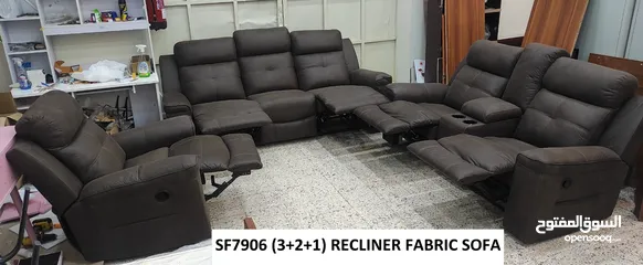  2 Fabric Recliner Sofa (3+2+1)