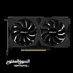  6 PNY GeForce RTXTM 4060 8GB VERTOTM Dual Fan DLSS 3 كرت شاشة جديد مكفول بسعر حرق