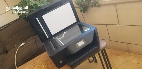  8 طابعات hp ملون مع سكانر وفاكس ويرلس وحبر فل