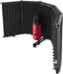  6 عازل صوت لتسجيل الصوت Recording Screen 5 Foldable Panels