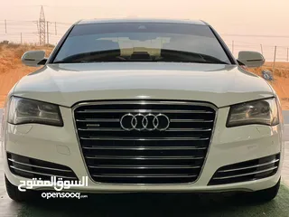  7 اودي A8L كواترو خليجي موديل2013 مالك اول قمه في النضافه الممشى فقط 135000