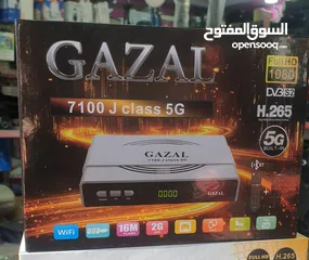  1 رسيفر غزال 5g 2RAM خط انترنت مباشر