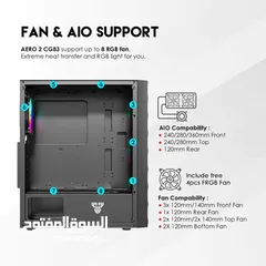  6 كيس فانتيك للكمبيوتر جديد مع اضائة اشي خرافي Fantech Aero 2 CG83 Middle Tower Case