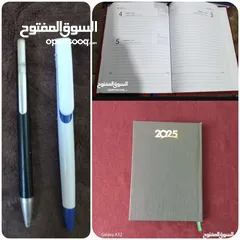  4 اجندةوقلم &Notebook  رزنامات قش وأقلام دعائية