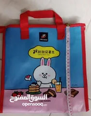  5 حقيبة حفظ الطعام حقيبه حافظه للحراره شنطه مبطنه من الداخل سحاب