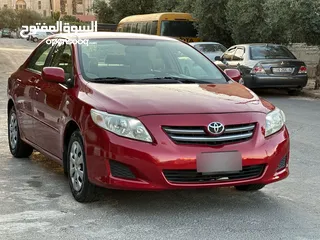  4 تويوتا كورولا للبيع بحاله ممتازه موديل 2009