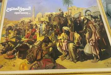  3 لوحة مرسومة بريشة فنان عراقي باسط البدري سنة 98 مرسومة بكل دقه