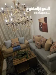  3 عرض العيد  طقم كنب تفصيل مميز و راقي لون فيروزي و بيج