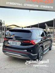  29 هونداي سنتافيه 2022 هايبرد فل اضافات اعلى صنف بريميوم بلس برستيج vip وارد كوريا لون اسود