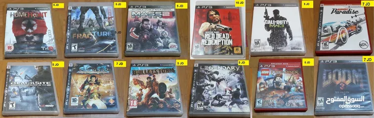  12 سيديات بلايستيشن 3 لدينا اكبر تشكيلة العاب PlayStation 3 Video Games
