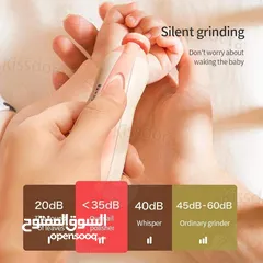  5 مبرد أظافر كهربائي للأطفال الحل الأمثل لمشكلة أظافر الأطفال  يحتوي على 6 رؤوس متعددة .