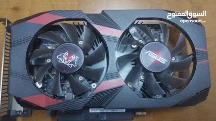  1 Asus NVIDIA Cerberus GTX1050 TI oc overclock 4GB مكسور السرعة مصنعياً فيه مجال بشيء بسيط