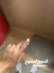  2 خاتم فضة مع ستراس