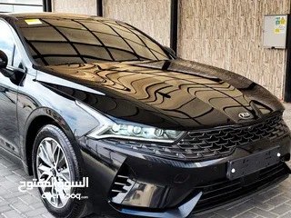  5 KIA K5 HYBRID 2021 غرفة بني رويال وارد كوري فحص كامل بحالة الوكالة