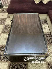  1 اثاث مستعمل طقم كنابايات/ برداي +بحرة / سجادة / طاولة
