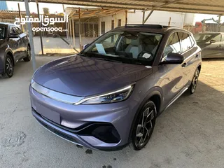  1 BYD Yuan plus 2023 بي واي ديه ايوان بلص صنف شامبيون فل الفل اوتبارك وباب خلفي كهرباء كراسي حامي بارد
