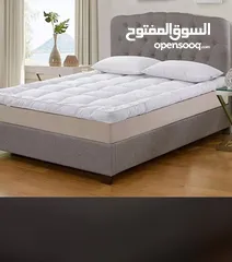  1 لبادة الفرشة الفندقية