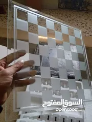  4 شطرنج زجاج