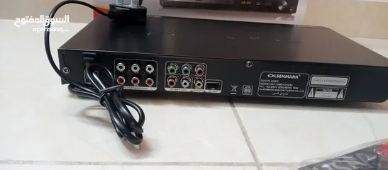  18 مشغل دي في دي DVD حديث نوع Olsenmark شاشة تحكم ريموت مخارج HDML MP3  و USB