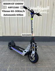  1 TROTTINETTE ÉLECTRIQUE BISON GT CARBON 1000W