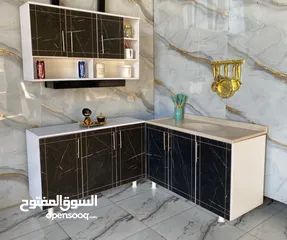  30 كاونترات خشب mdf مع سنك مرمر