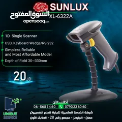  1 باركود سكانر Sunlux XL-6322A Barcode Scanner