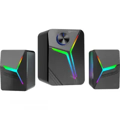  8 Meetion SP2011 2.1 Gaming Stereo Desktop Speakers with Subwoofers سماعات بإضاءة