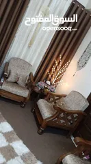  1 طقم موريس خشب زان 7 مقاعد
