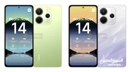  4 Redmi Note 14 الاصدار الاحدث من شاومي ريدمي نوت كفالة وكيل رسمي bci note14
