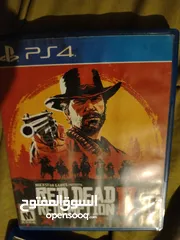  1 سيديات ps4 and ps5 للبيع سيدي red dead redemptiion 2 /blacl ops 6 world war war2