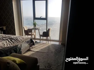  1 For rent in Juffair sea view 1bhk للإيجار في الحفير غرفه وصاله أطلاله بحريه