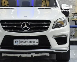  4 Mercedes Benz ML63 AMG ( 2015 Model ) in White Color GCC Specs