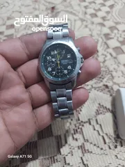  9 ساعه سيكو ستوب ووتش  اصلي 100بالمية شغالة 100بالمية بحالة ممتازة جدا