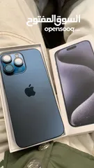  1 iPhone 15 Pro Max  256G Sim 2 100% Blue   Titanium للبيع او تبديل