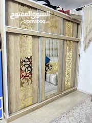  6 غرفة نوم خشب 5 قطع بحالة الجديد