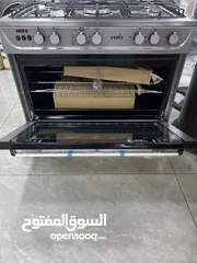  4 فرن الغاز سامكس 90 سم فل سفتي بسعر حرق