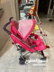  5 عرباي اطفال بنات ماركة هيلو كيتي وارجوحه منزليه
