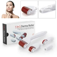  3 بكج اداه ديرما رولر تيتانيوم 4 في 1 و كريم الكولاجين ديرمارولر مقاسات Derma Roller