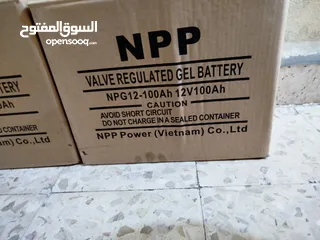  4 بطاريات جل 100 AH انتاج 9/2024