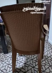  3 كراسي بحال الوكاله للبيع لون بني بسعر مناسب جداً