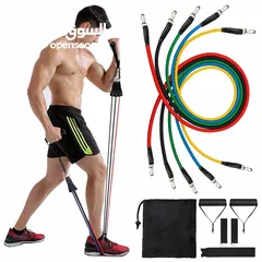  5 مجموعة من أحزمة المقاومة، والمعروفة أيضًا بـ “Power Resistance Bands”