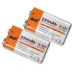  5 بطاريات شحن قياس Rechargeable Battery 9V