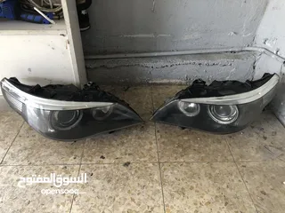  3 اضويه bmw e60 زينون اصليات هيلا