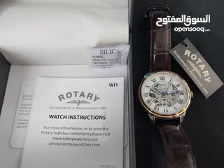  4 ساعة روتاري اتوماتيك  Rotary Skeleton Automatic  Swiss watch