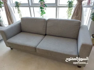  6 3 + 3 + 1 Branded Grey Sofa set for sale in excellent condition