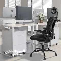 7 كرسي مكتب مريح من دبليو دبليو اي بارتفاع قابل للتعديل مع دعم لاسفل الظهر ومسند ظهر مرتفع